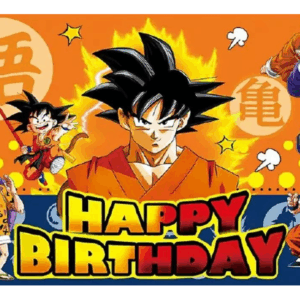 Telón de fondo decorativo para fiesta de cumpleaños Dragon Ball