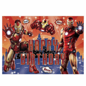Telón de fondo decorativo para fiesta de cumpleaños Iron Man