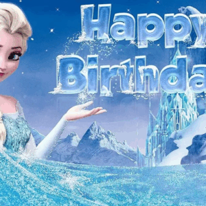 Telón de fondo decorativo para fiesta de cumpleaños Frozen