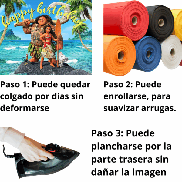 telon de fondo decorativo,decoración de fiestas,cumpleaños,Moana