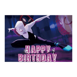 Telón de fondo decorativo para fiesta de cumpleaños Gwen Stacy