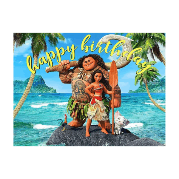 telon de fondo decorativo,decoración de fiestas,cumpleaños,Moana