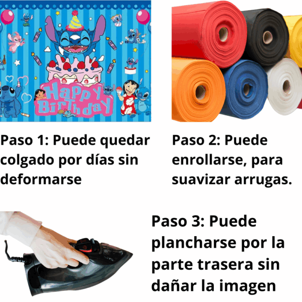 telon de fondo decorativo,decoración de fiestas,cumpleaños,Stich,Lilo