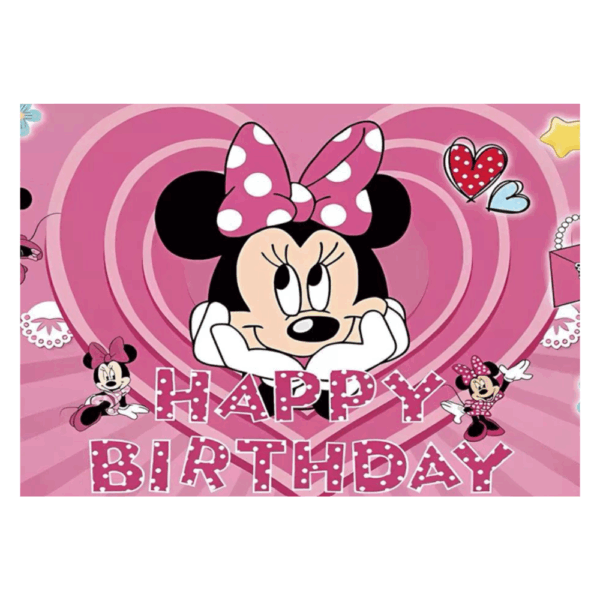 telon de fondo decorativo,decoración de fiestas,cumpleaños,Minnie