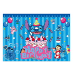 telon de fondo decorativo,decoración de fiestas,cumpleaños,Stich,Lilo