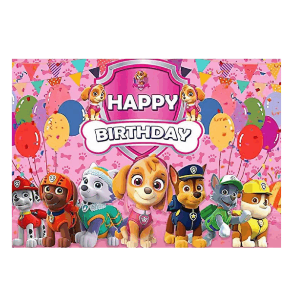 telon de fondo decorativo,decoración de fiestas,cumpleaños,Skye,Paw Patrol