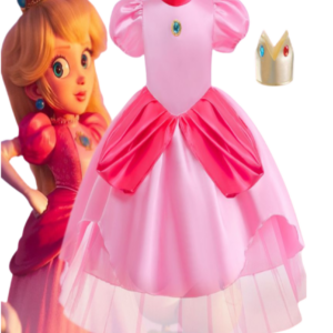 Disfraz de Princesa Peach vestido para niña